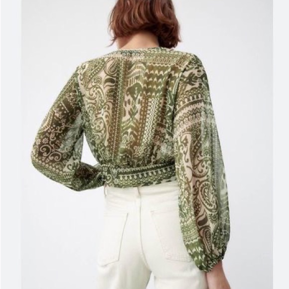 Chemise zara foulard - Picture 3 of 4